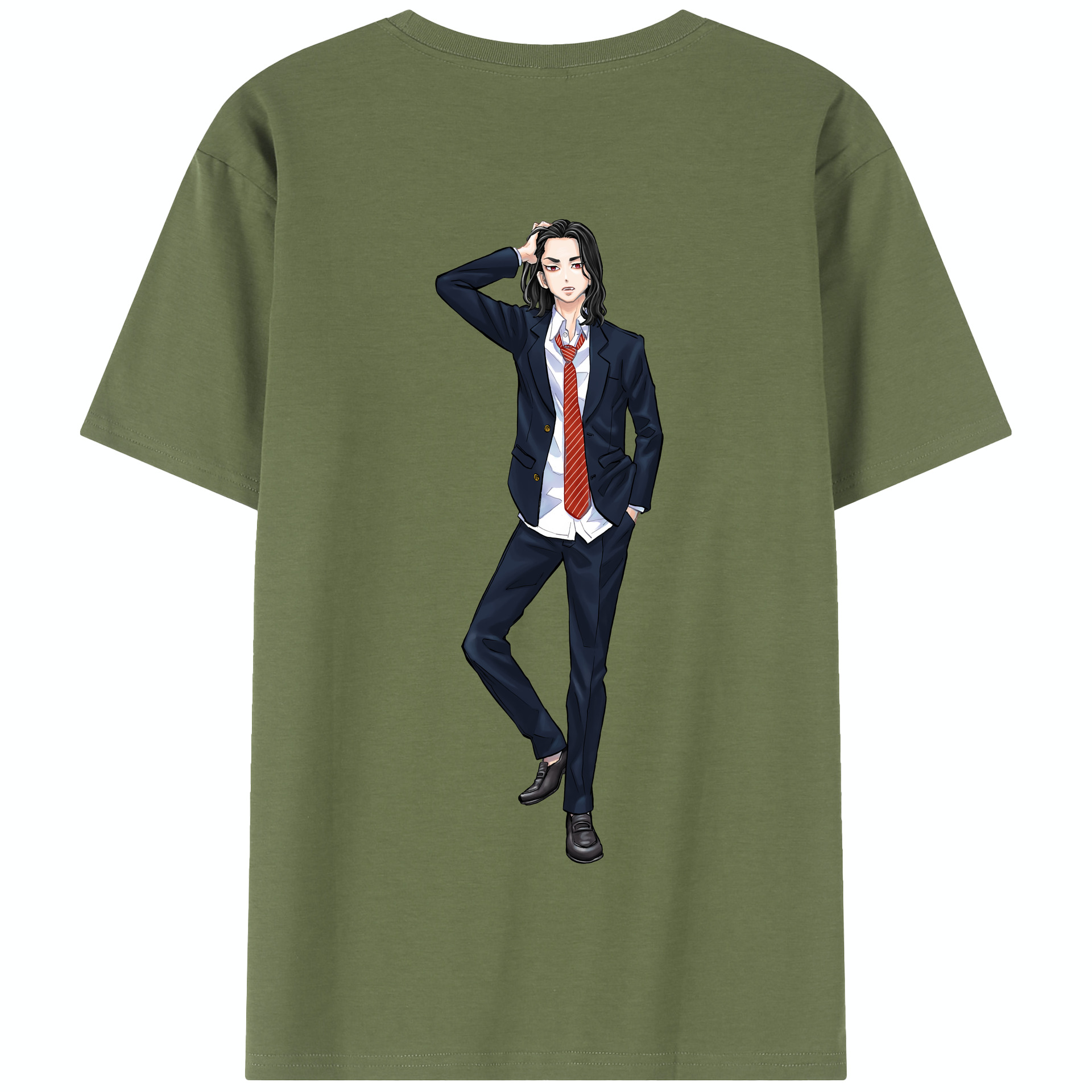 （画像用） 東京リベンジャーズ Tokyo Revengers 綿100％半袖Tシャツ（背面プリント）